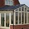 Traditional hardwood conservatory with painted finish